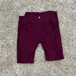 Lululemon Maroon Leggings
